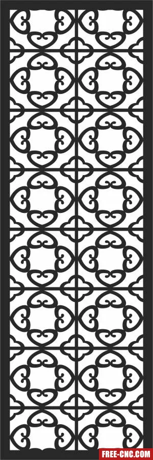 Decorative screen decorative door decorative pattern decorative - Download free dxf for cnc plasma cutting Decorative screen decorative door decorative pattern decorative - Download free dxf for cnc plasma cutting