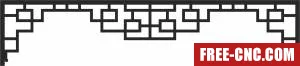 Screen wall screen pattern door - Free dxf files ready to cut