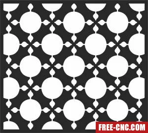 Pattern screen decorative wall decorative pattern screen - Free dxf files ready to cut