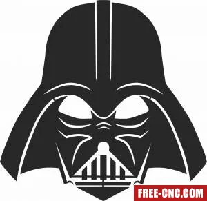 Dark side darth vader star wars - Free dxf download