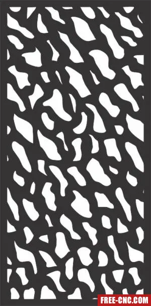Decorative panel wall separator door pattern - free dxf download