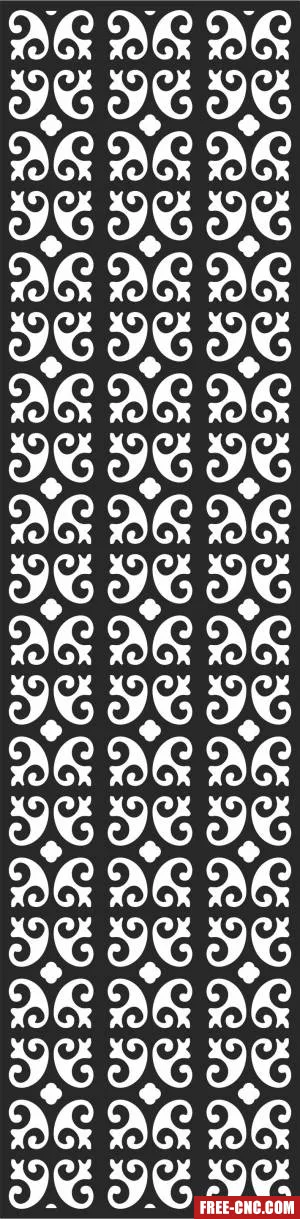 Pattern decorative screen wall screen pattern - Free dxf download