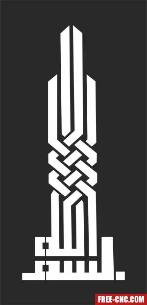 Door pattern decorative wall door wall - Free dxf files ready to cut