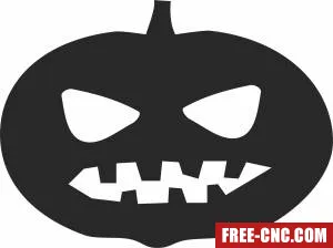 Halloween scary pumpkin - Download free dxf for cnc plasma cutting