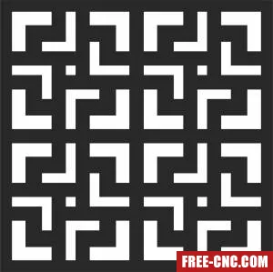 Decorative screen wall - Free dxf files ready to cut