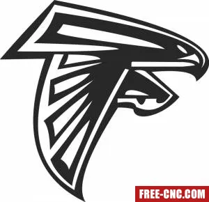 Atlanta falcons nfl logo american football - free dxf download