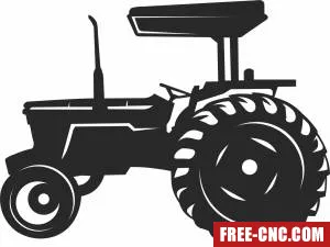 Vintage tractor retro cliparts - Free dxf files ready to cut