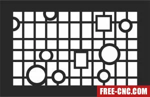 Pattern decorative screen wall screen - Download free dxf for cnc plasma cutting