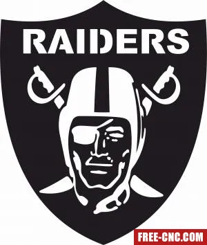 Oakland raiders logo nfl - Download free dxf for cnc plasma cutting