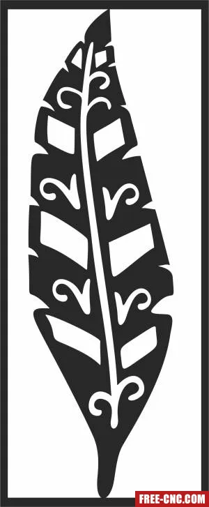 Wall door decorative - Free dxf files ready to cut