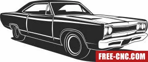 Retro car cliparts - Free dxf for laser cutting and plasma