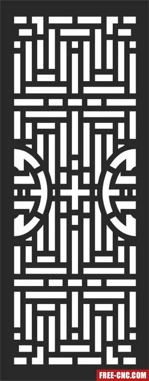 Decorative screen pattern - Download free dxf for cnc plasma cutting