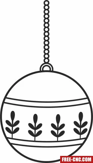 Christmas tree ornament decoration - Download free dxf for cnc plasma cutting