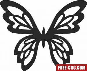 Butterfly clipart - Download free dxf for cnc plasma cutting