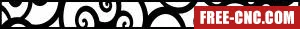 Screen decorative wall - Free dxf files ready to cut
