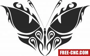 Butterfly art - Free dxf for laser cutting and plasma