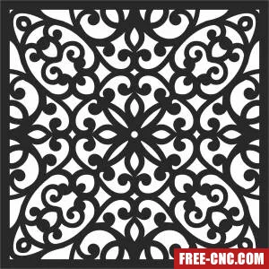 Wall pattern screen - Download free dxf for cnc plasma cutting