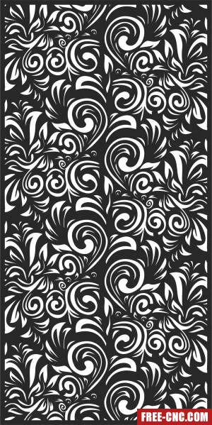 Pattern decorative door decorative wall - Free dxf download Pattern decorative door decorative wall - Free dxf download