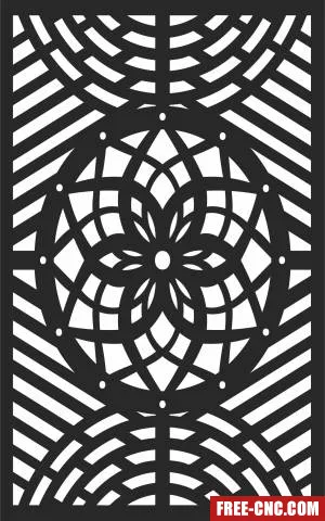 Screen pattern screen wall screen decorative - Free dxf files ready to cut