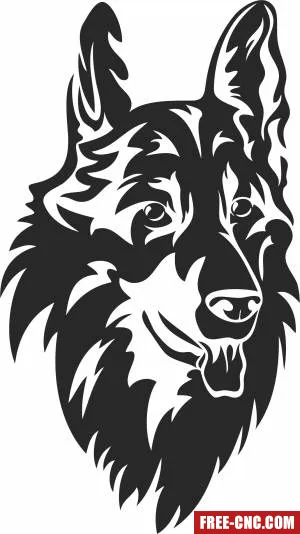 Wolf cliparts - Download free dxf for cnc plasma cutting