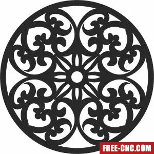 Mandala wall arts - Download free dxf for cnc plasma cutting