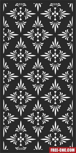 Pattern door pattern door wall - Free dxf for laser cutting and plasma
