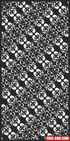 Door wall decorative screen - Free dxf download
