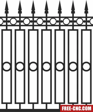 Gate door fence - Free dxf for laser cutting and plasma