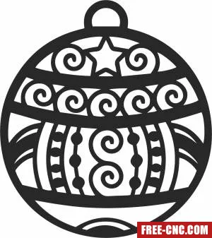 Christmas ornament - Download free dxf for cnc plasma cutting