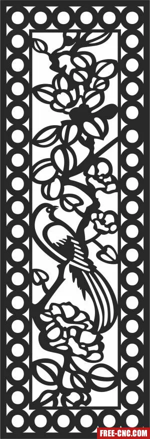 Pattern decorative screen decorative door screen decorative - Download free dxf for cnc plasma cutting