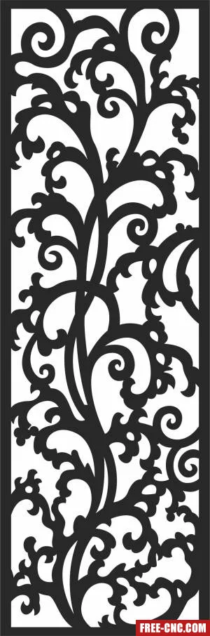 Door pattern door wall - Download free dxf for cnc plasma cutting