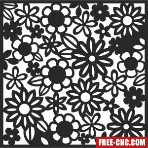 Wall decorative pattern decorative screen - Free dxf for laser cutting and plasma