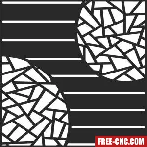 Door decorative pattern wall decorative wall - Free dxf for laser cutting and plasma