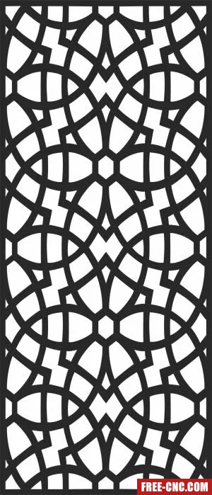 Decorative wall pattern wall - Free dxf download