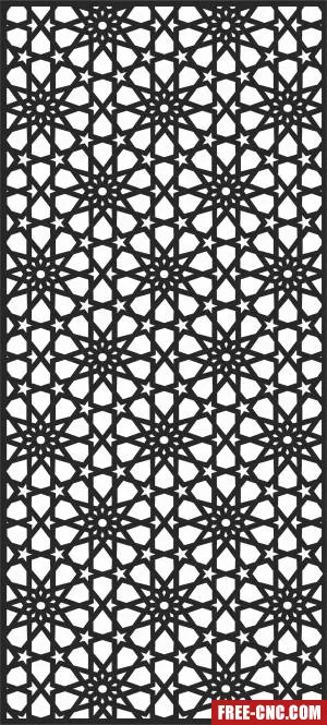 Pattern door screen door wall screen - Download free dxf for cnc plasma cutting