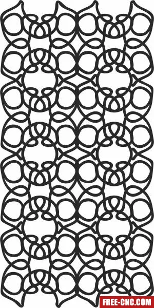 Wall door pattern decorative door - Free dxf for laser cutting and plasma