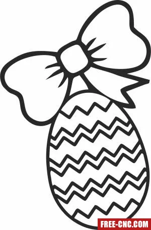 Easter egg clipart - Download free dxf for cnc plasma cutting