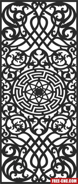 Pattern screen decorative pattern decorative - Free dxf download