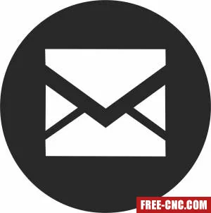 Mail logo clipart - Free dxf download