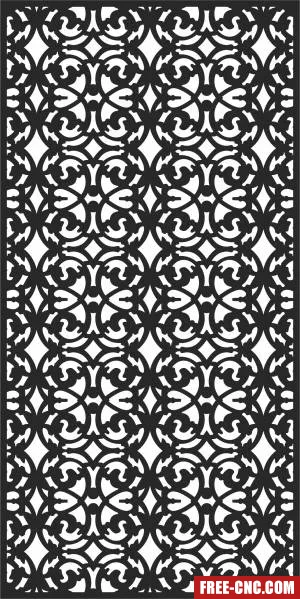 Wall door wall - Free dxf files ready to cut Wall door wall - Free dxf files ready to cut