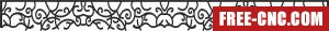 Wall door decorative pattern door pattern - Free dxf download