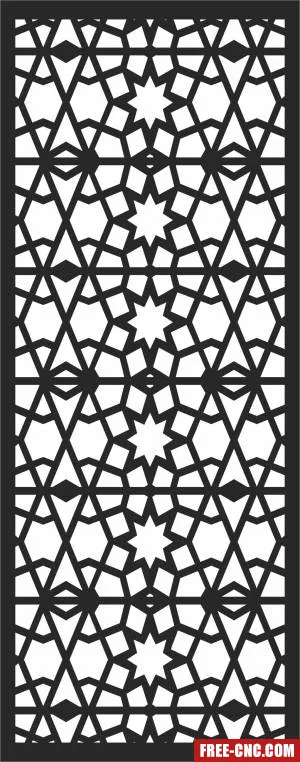 Screen pattern screen decorative - Free dxf for laser cutting and plasma