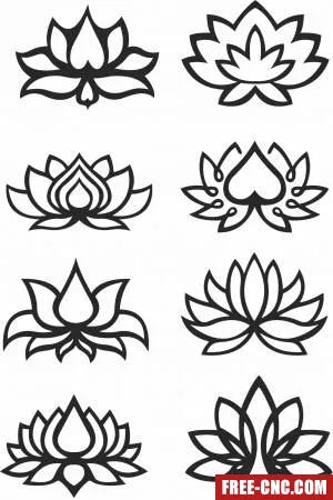 Flowers decoration clipart - Download free dxf for cnc plasma cutting Flowers decoration clipart - Download free dxf for cnc plasma cutting