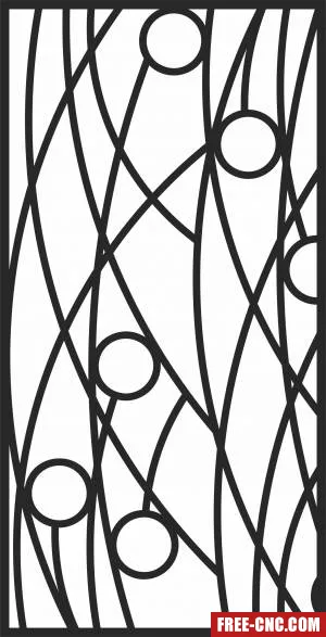 Wall decorative screen wall - Free dxf for laser cutting and plasma