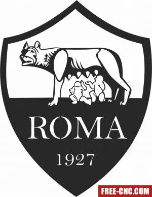 Roma fc logo - Download free dxf for cnc plasma cutting