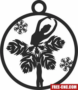 Balley christmas ornaments - Free dxf for laser cutting and plasma