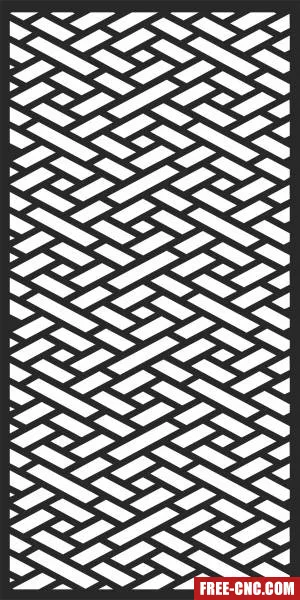 Screen pattern decorative pattern screen - Free dxf files ready to cut
