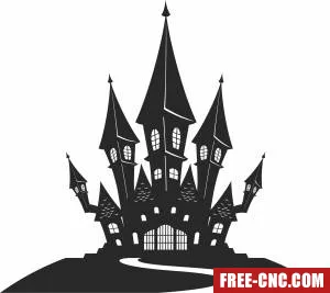 Haunted house halloween - Free dxf download