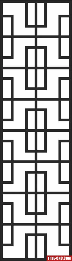 Door decorative wall decorative pattern - Free dxf download