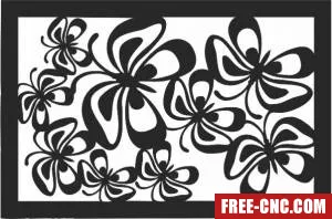 Butterfly wall panel decor - Download free dxf for cnc plasma cutting